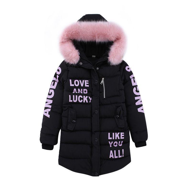 Winter Jacket With Big Kids Letters Printing - melvincucci