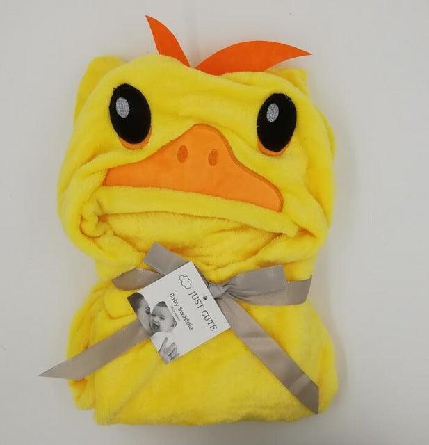 Baby fleece bath towel hooded towels bathrobe - melvincucci