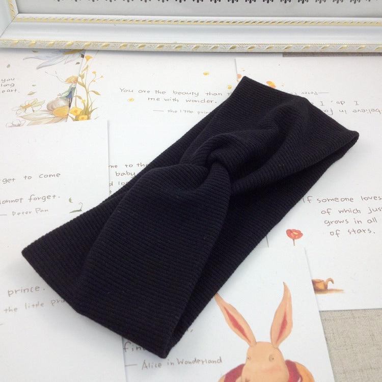 Threaded cotton cross hair band - melvincucci