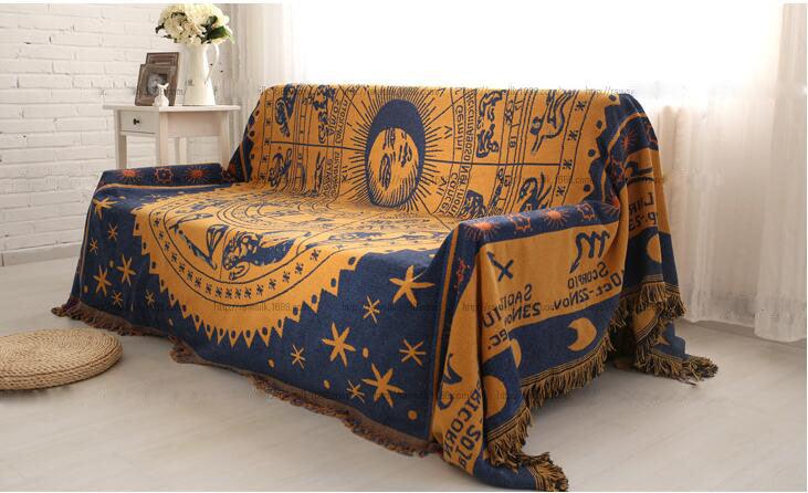 Fabric sofa blanket cover - melvincucci