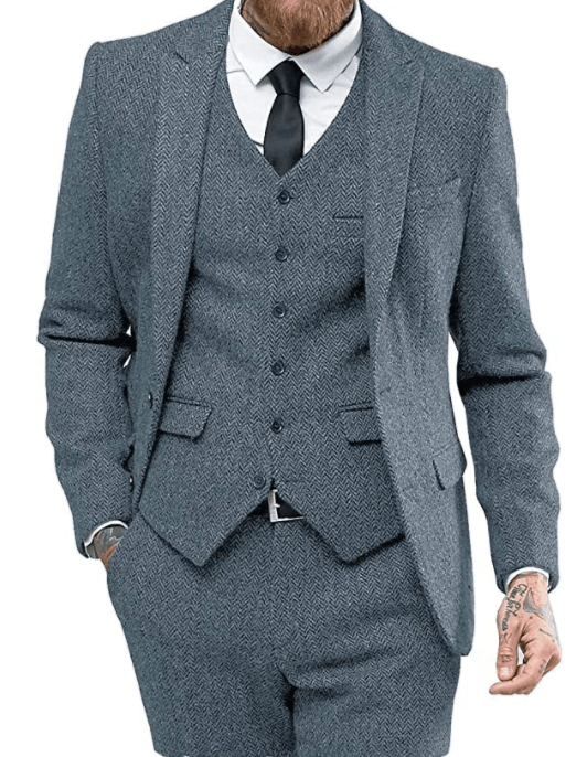 Men's suit three-piece suit suit - melvincucci
