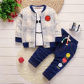 Children's plaid long sleeve three-piece suit - melvincucci