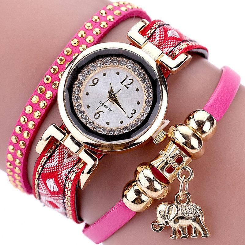 Bohemian Elephant Pendant Ladies Watch - melvincucci