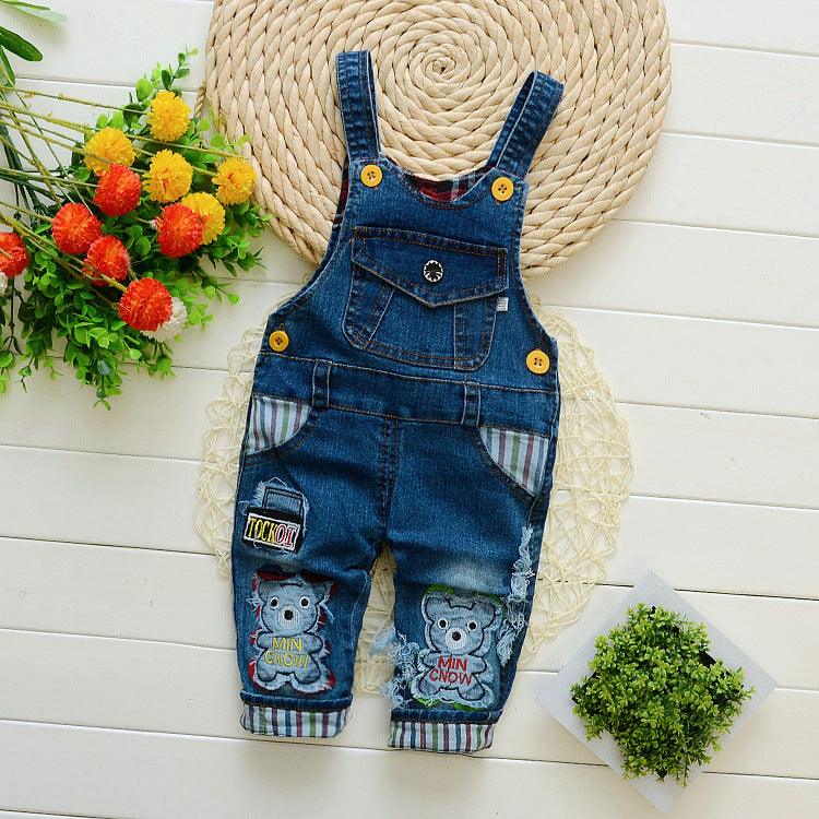 Kids Strap Jeans For Boys And Girls - melvincucci