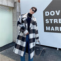 New Autumn And Winter Boys' Suit Collar Plaid Mid-length Woolen Coat - melvincucci