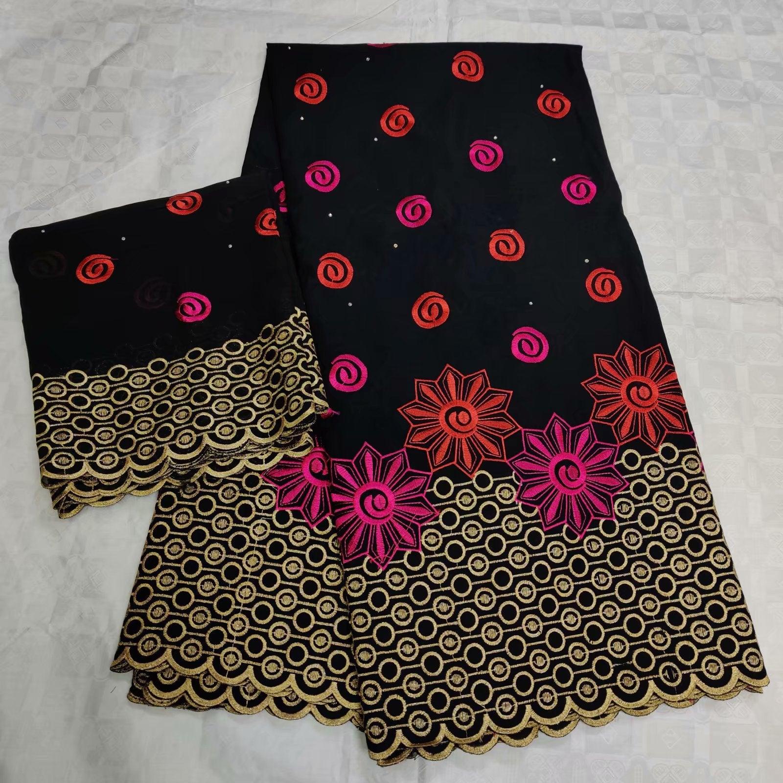 Cotton Dress Fabric, Clothing Accessories, Multi-color Wedding Embroidered Fabric - melvincucci