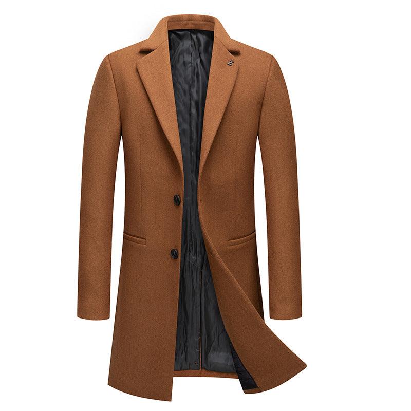Men's Jacket Plus Cotton Padded Woolen Coat - melvincucci