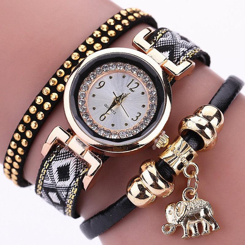 Bohemian Elephant Pendant Ladies Watch - melvincucci