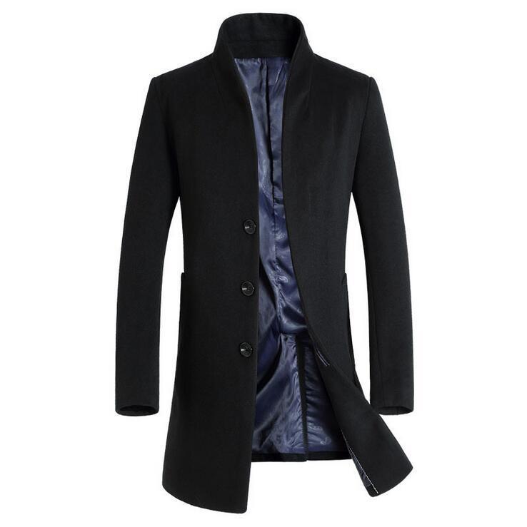 Men's woolen coat for fall and winter - melvincucci