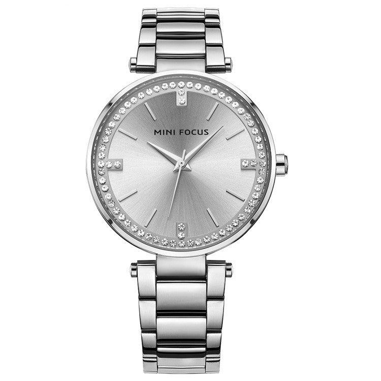Women's Quartz Watch Diamond Movement Calendar Waterproof - melvincucci