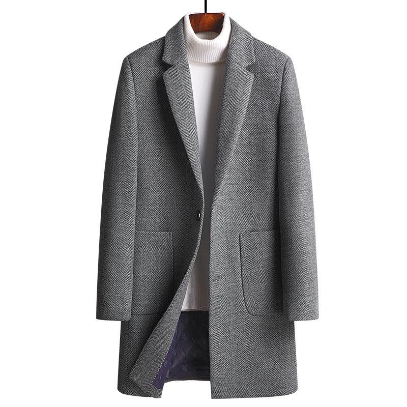 Thick Woolen Coat Men's Jacket - melvincucci