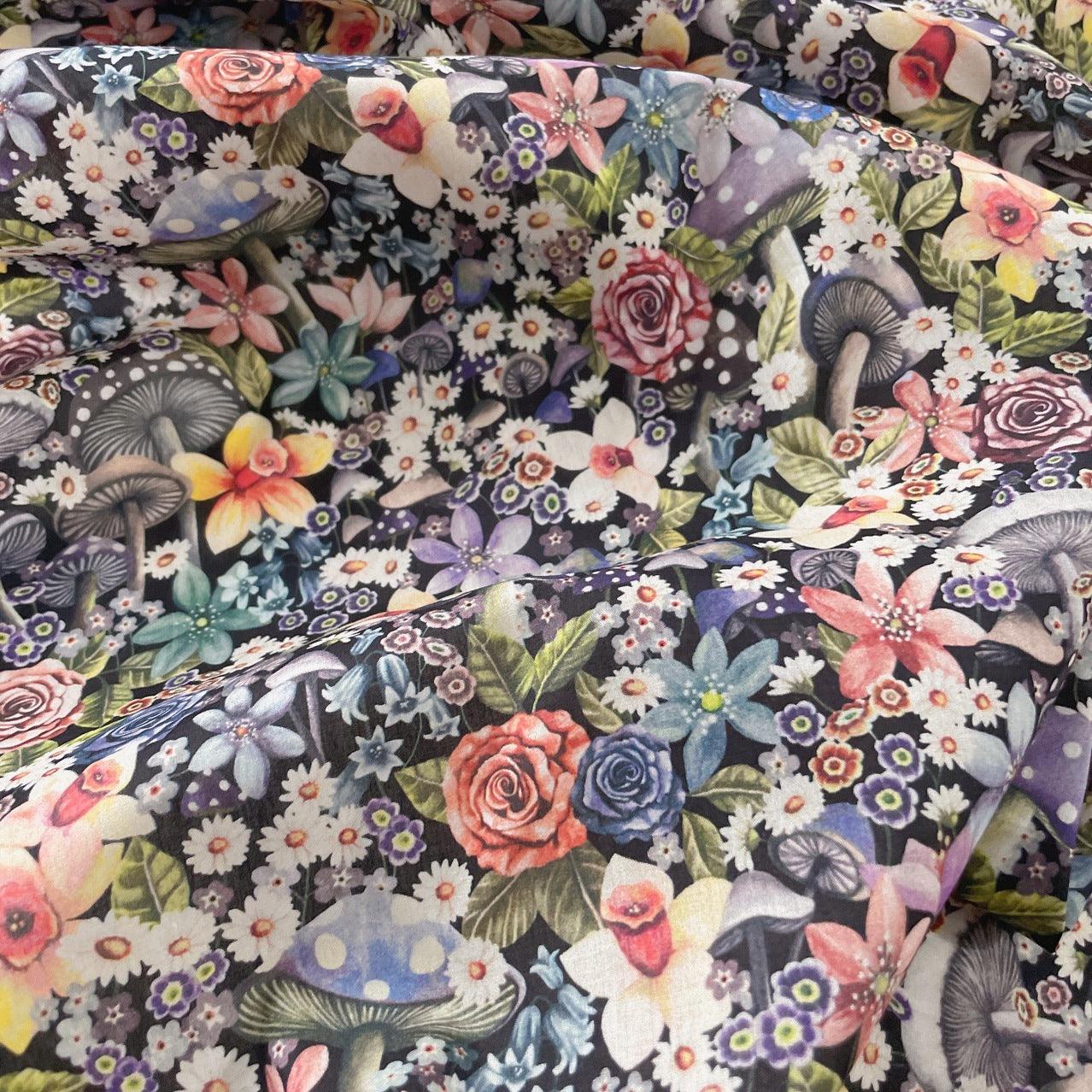 Wonderful Mushroom Printed Cloth Blouse Cotton Fabric - melvincucci