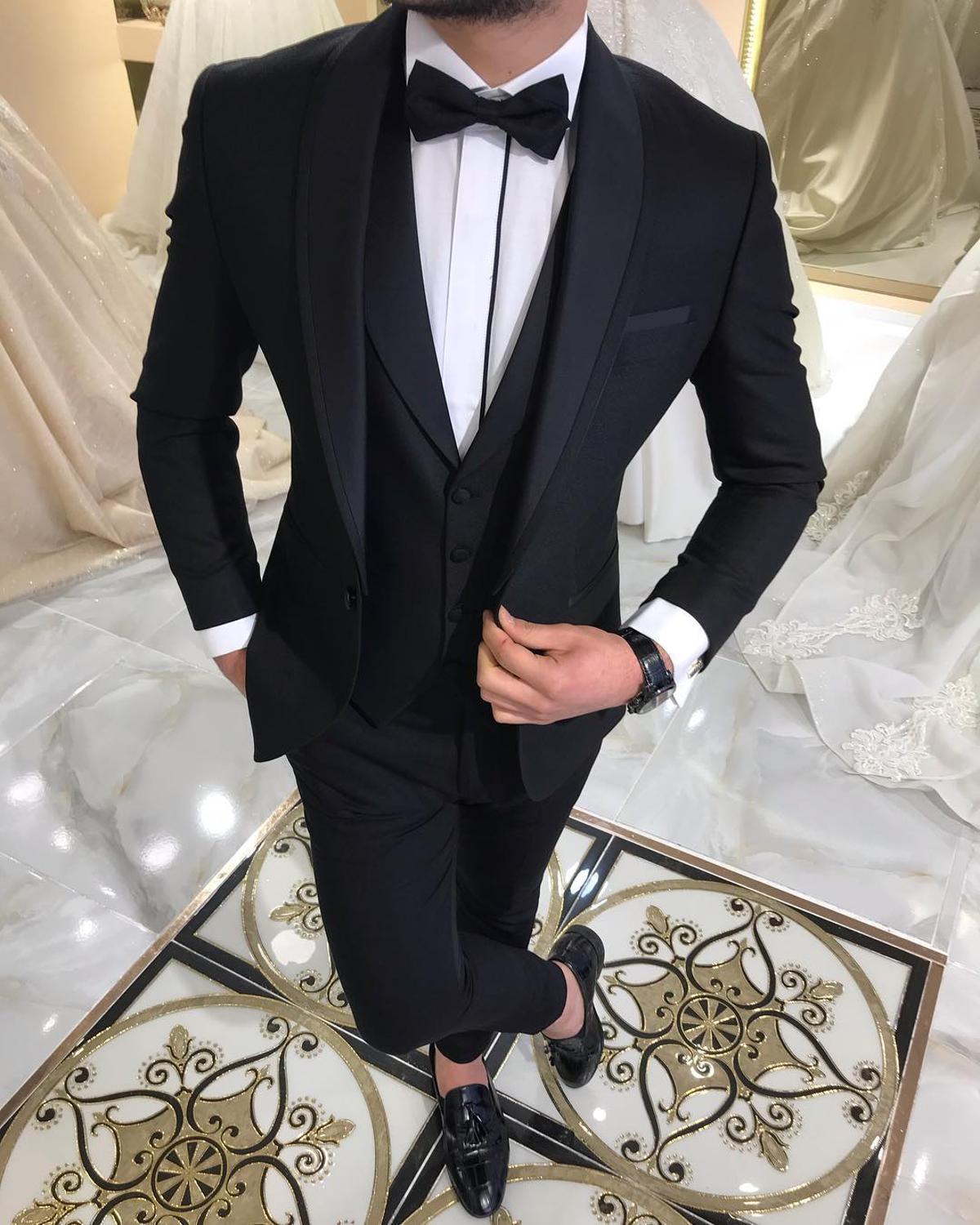 New Men's Suit Three Piece Business Suit - melvincucci