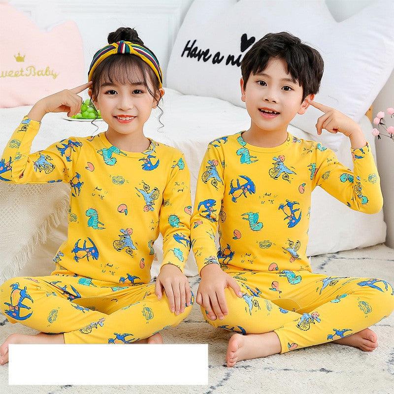 Fashion Children's Cartoon Print Thermal Underwear Set - melvincucci