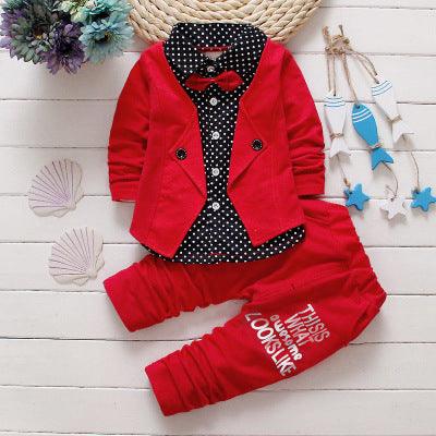Children's Children's Suit Bow tie Sweater Small Trousers - melvincucci