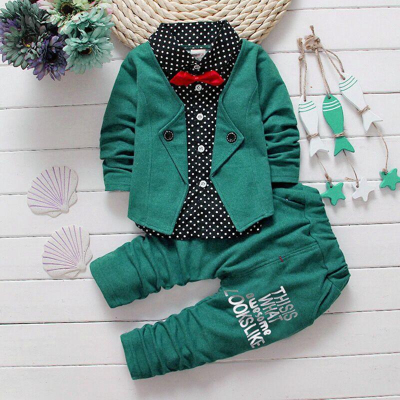 Children's Children's Suit Bow tie Sweater Small Trousers - melvincucci