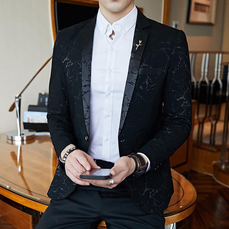 New Style Small Suit Male Slim Barber Small Suit - melvincucci