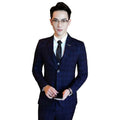 Slim Fit Trendy Men's Small Suit Three-piece Business Casual - melvincucci