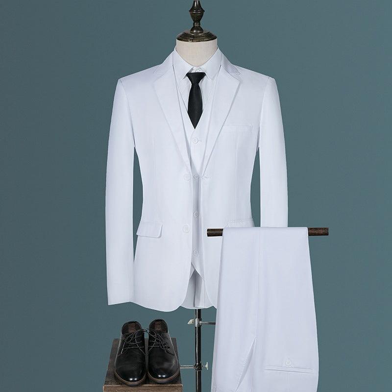 Men's Three Piece Korean Style Slim Casual Suit - melvincucci