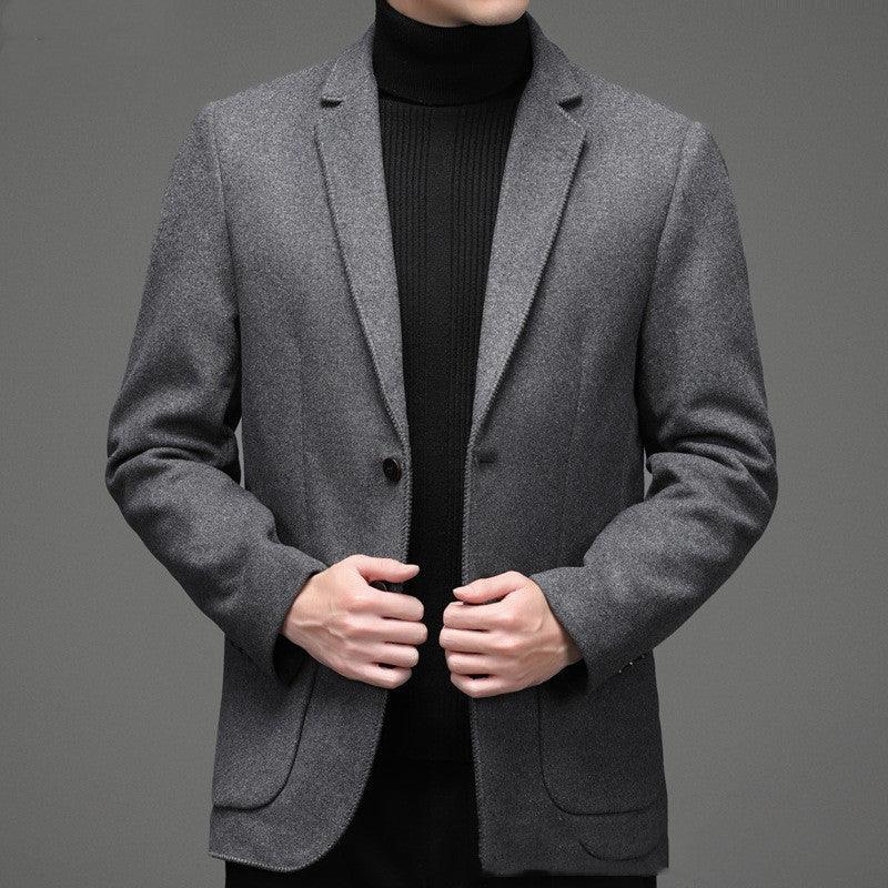 Young And Middle-aged Casual Woolen Coat Men - melvincucci