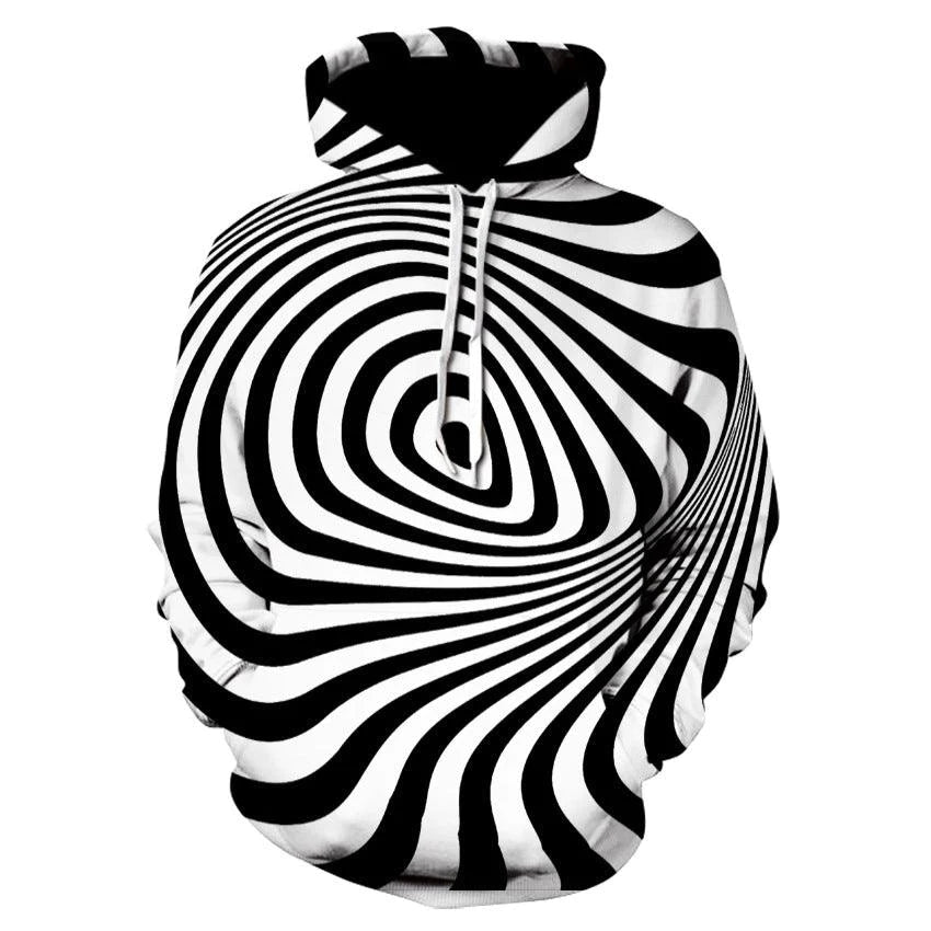 3D Digital Printing Hooded Sweatshirt Fashion Pullover Sweatshirt Sweatshirt - melvincucci
