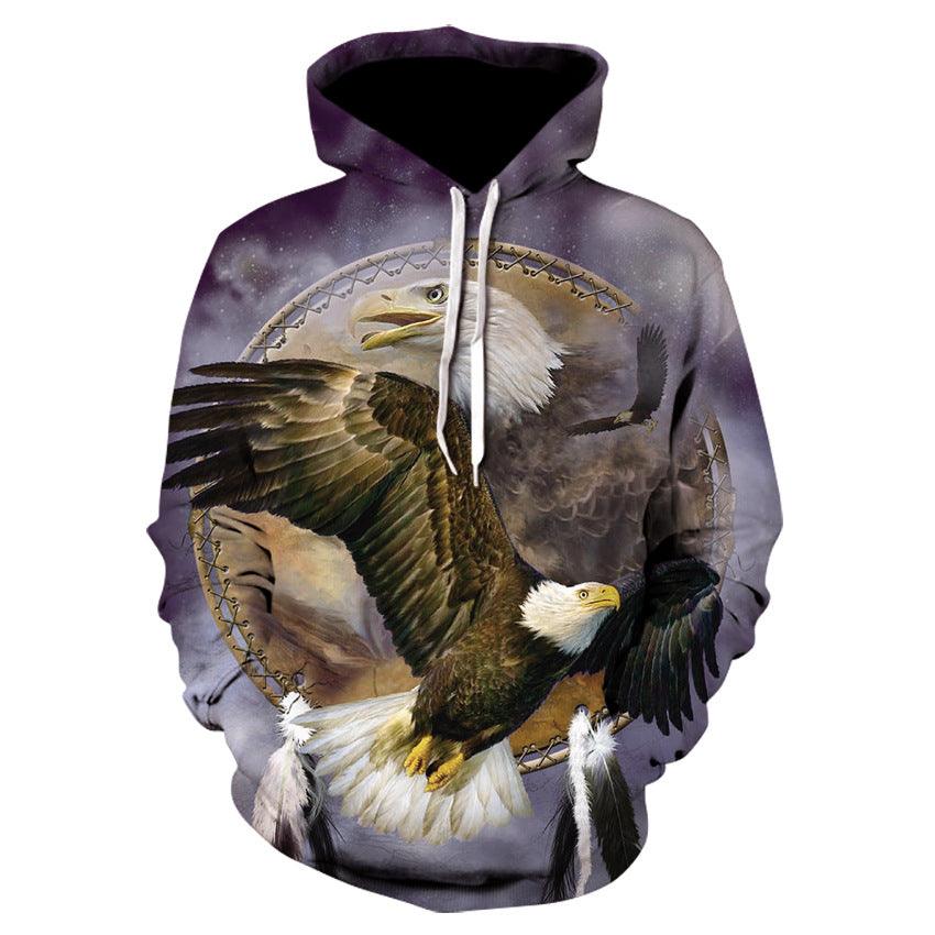 3D Digital Printing Hooded Sweatshirt Fashion Pullover Sweatshirt Sweatshirt - melvincucci