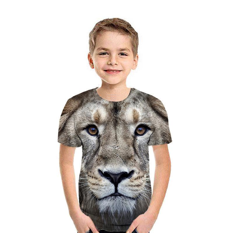 3D Digital Printing Short Sleeve Fashion Kids T-shirt Top - melvincucci