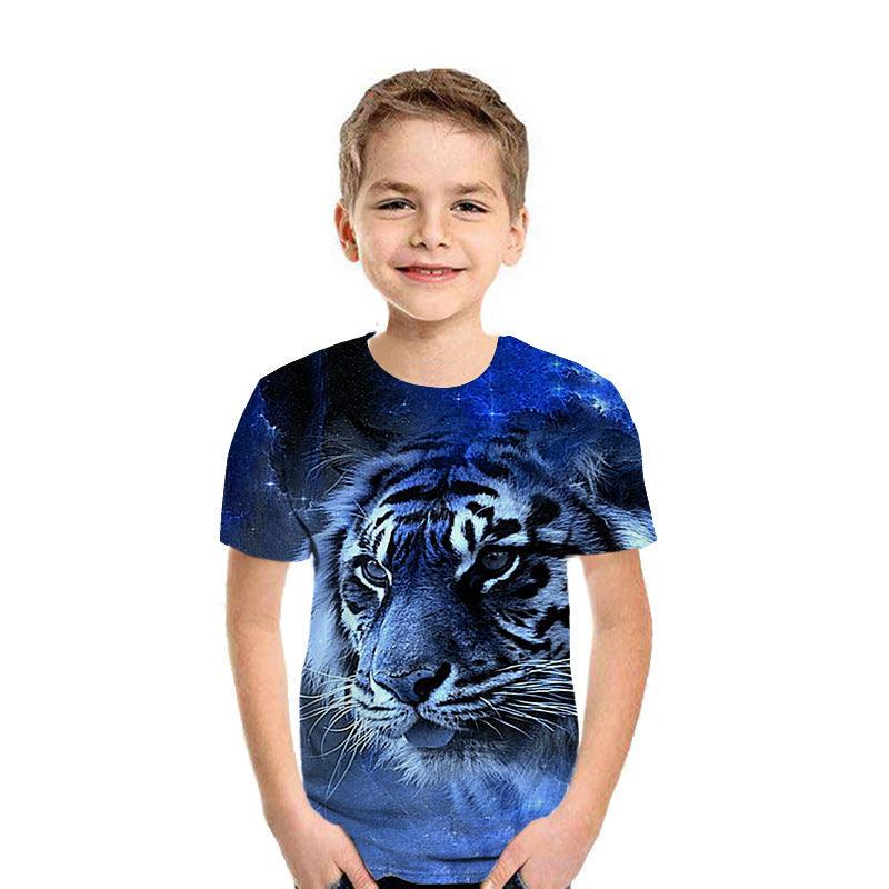 3D Digital Printing Short Sleeve Fashion Kids T-shirt Top - melvincucci