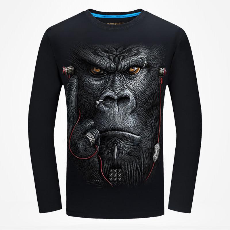 3D printed long-sleeved T-shirt men - melvincucci
