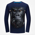 3D printed long-sleeved T-shirt men - melvincucci