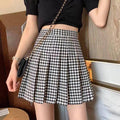 Plaid Pleated Skirt Women Summer New 2021 - melvincucci