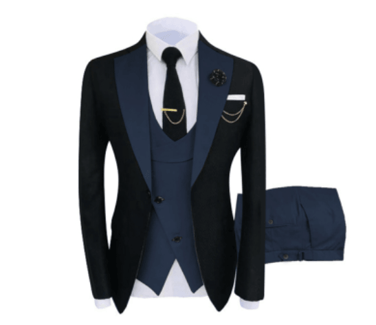 Men's Three-Piece Business Casual Suit - melvincucci