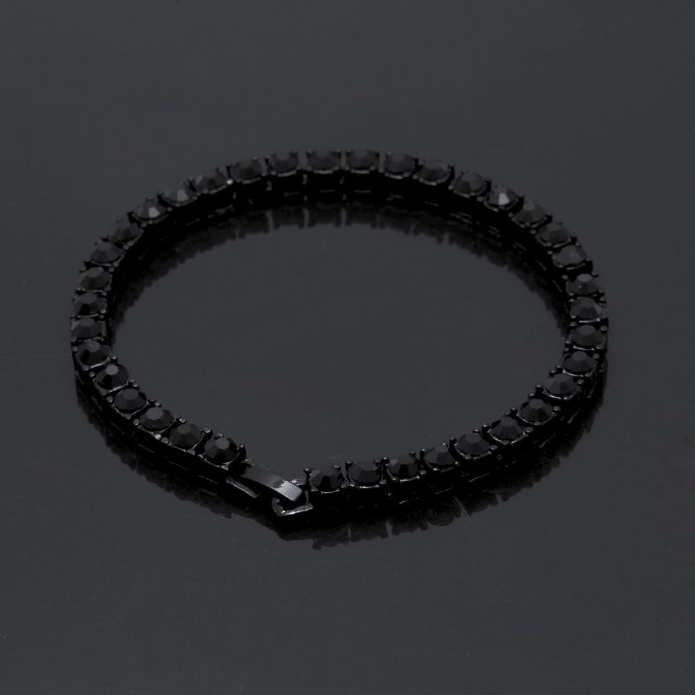 Tin Alloy Gold Color Iced Bracelet Men's Hip Hop Chain Street Rock Jewelry - melvincucci