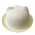 Summer hat Korean cute cat ears straw hat sun hat sun hat - melvincucci