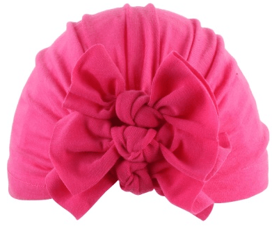 Pleated bowknot baby hat - melvincucci