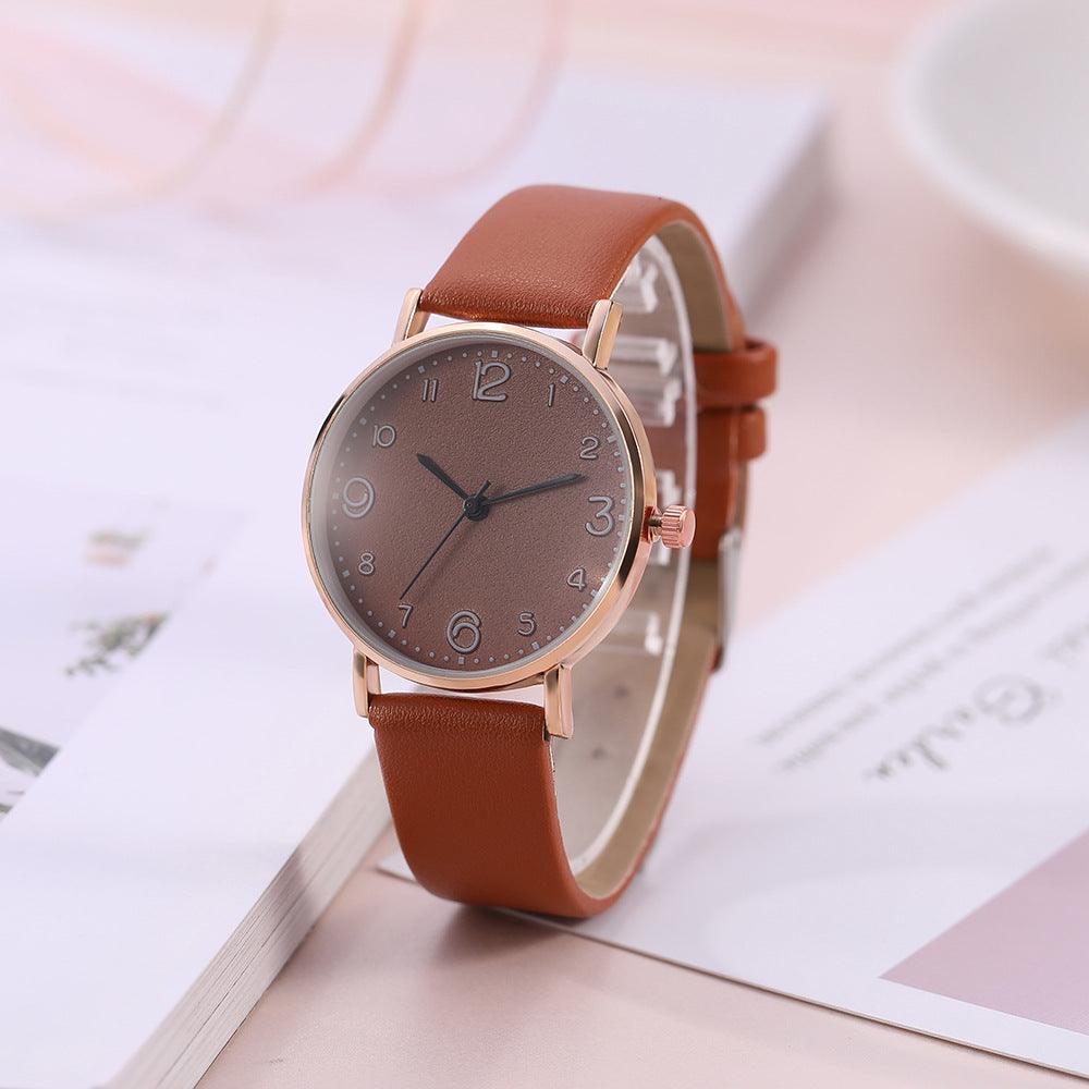 Leather Watch Quartz Watch - melvincucci