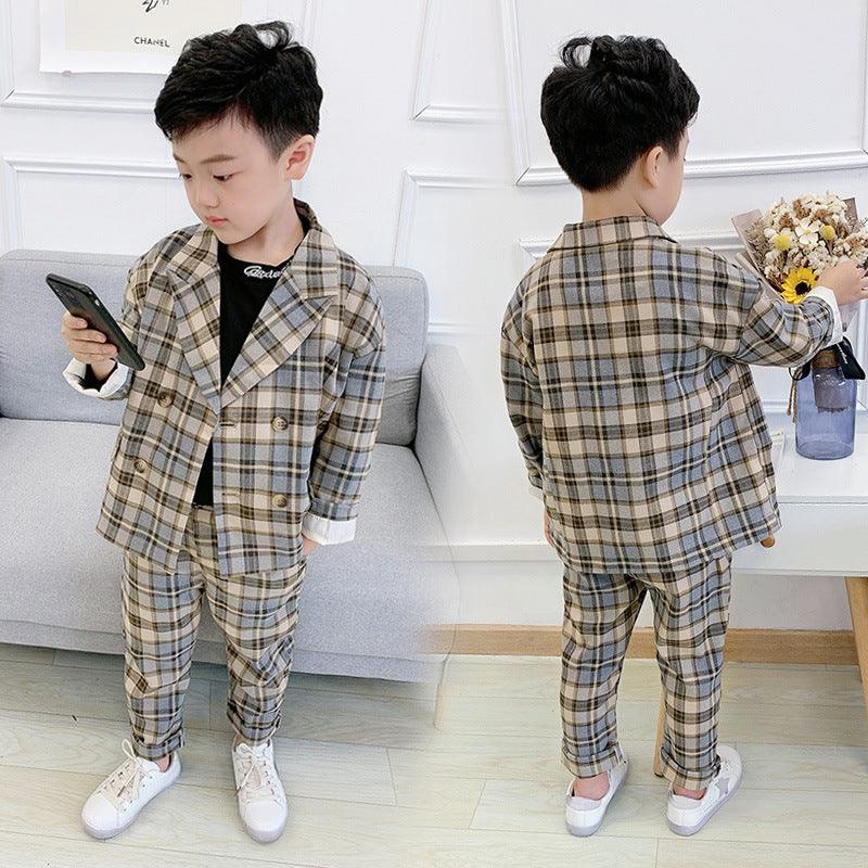 Small, medium and big kids plaid jacket - melvincucci