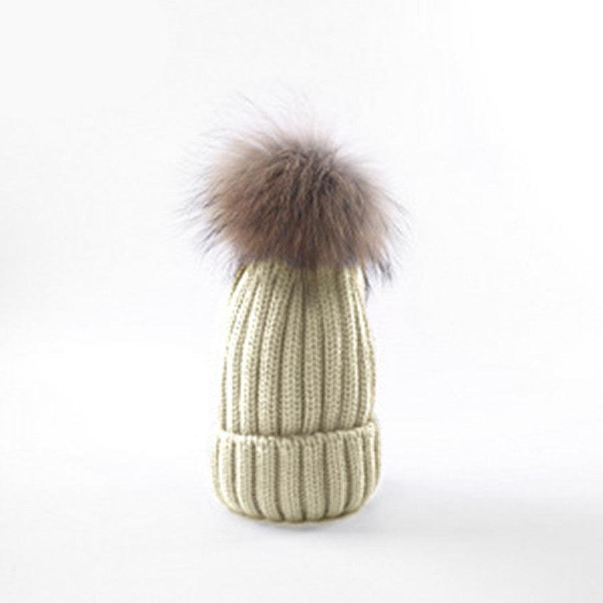 Autumn and winter new scorpion hair ball children's wool hat - melvincucci