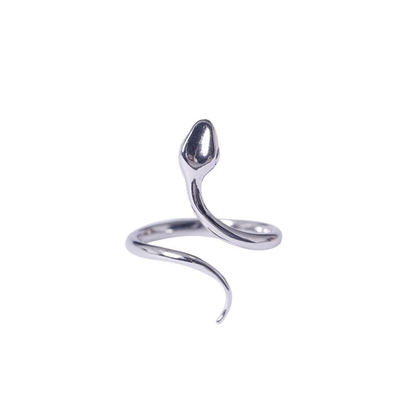 925 Sterling Silver Snake Rings For Women Creative Design Lady Fashion Jewelry - melvincucci