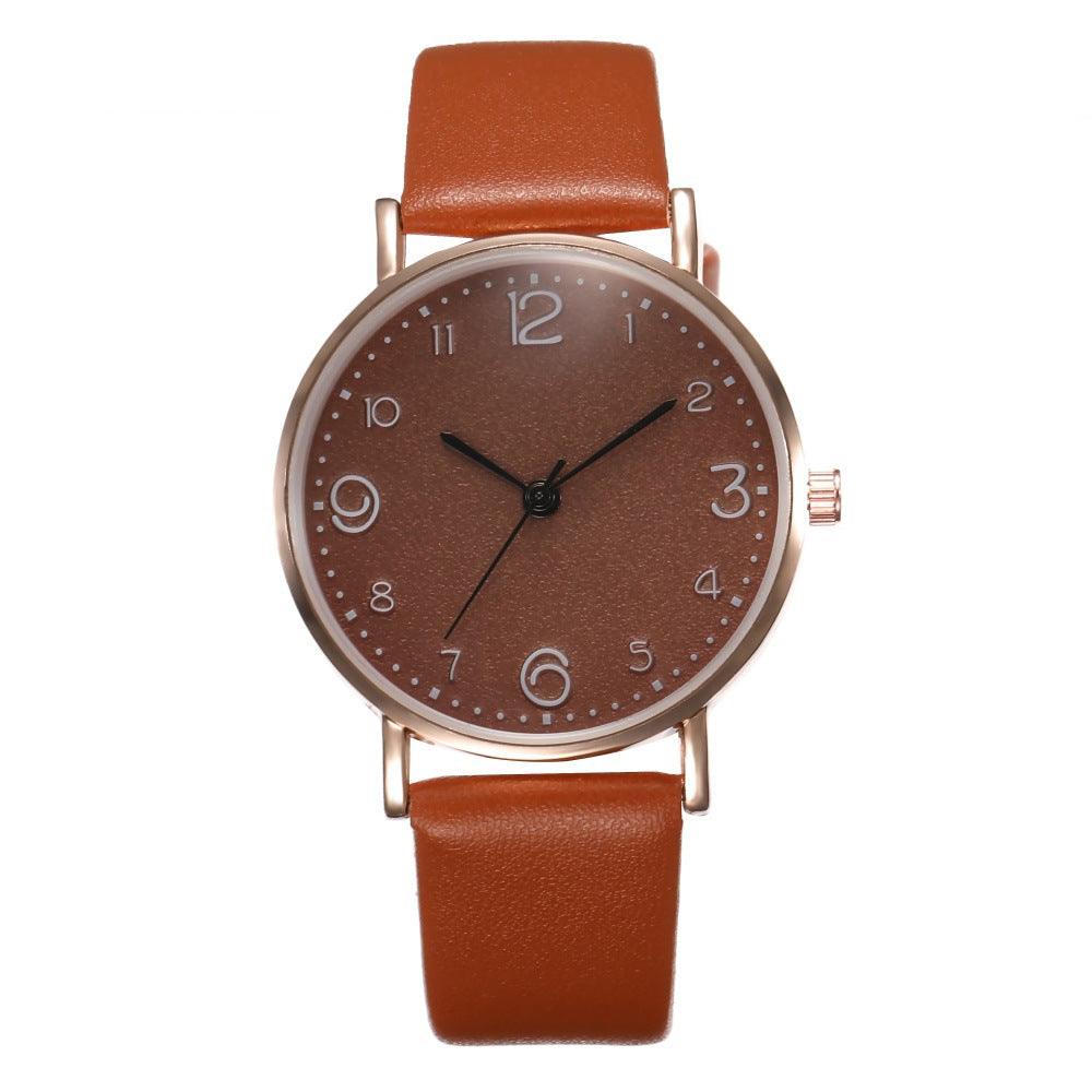 Leather Watch Quartz Watch - melvincucci