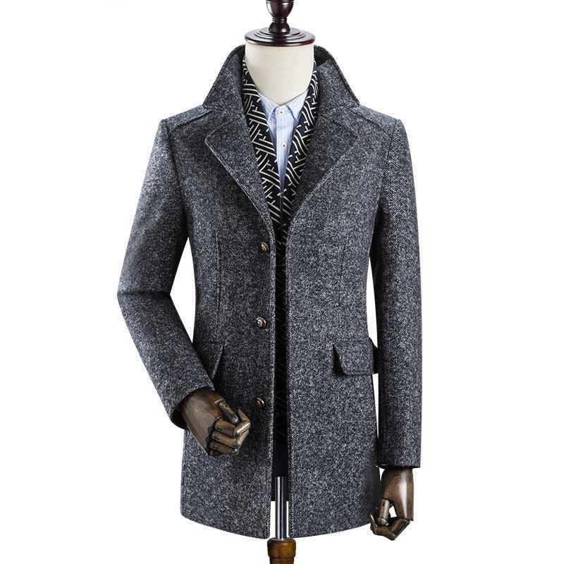 Men's woolen coat - melvincucci