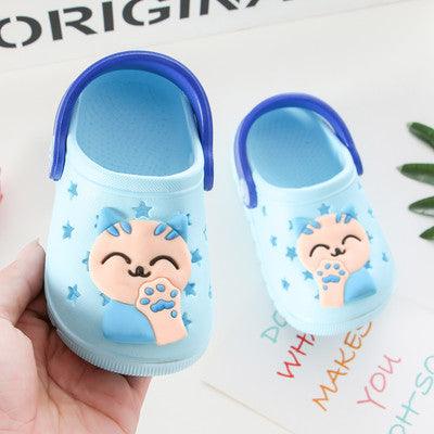 Girls soft bottom lucky cat bathroom slip sandals and slippers - melvincucci