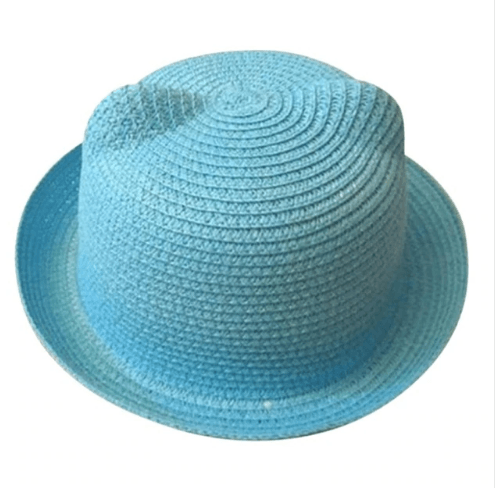 Summer hat Korean cute cat ears straw hat sun hat sun hat - melvincucci