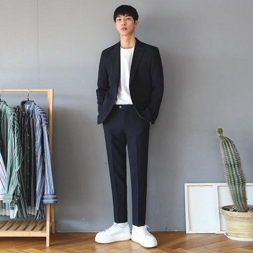 Summer New Slim And Handsome Korean Style Trendy British Style Small Suit Formal Wear - melvincucci