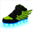 Children's shoes led light shoes children's wings light shoes usb charging colorful luminous shoes casual light shoes - melvincucci