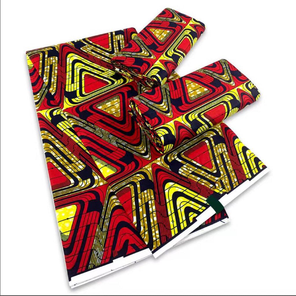 6 Yards African Wax Fabric Cotton Super Hollandais - melvincucci