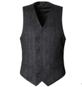 Men's woolen double-breasted vest - melvincucci