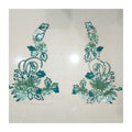 Sequin Embroidered Fabric Patch Lace Embroidered Lace Cheongsam Dress - melvincucci