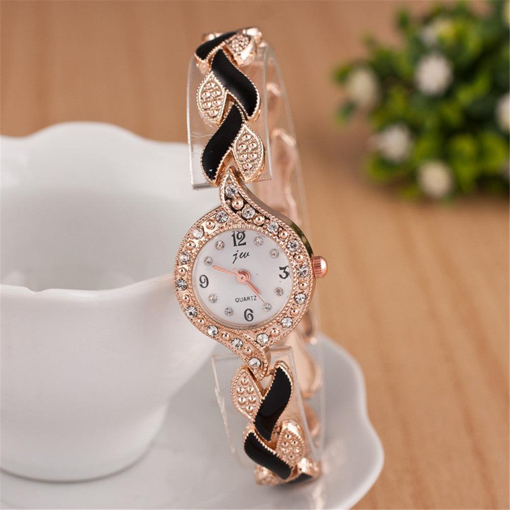 Leaf bracelet quartz wrist watch - melvincucci