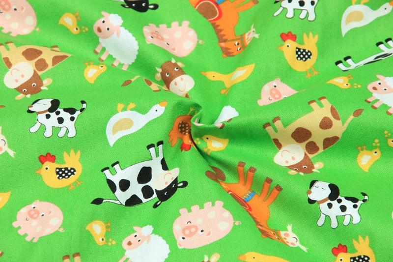 Plain Cotton Fabric Nordic Style Animal Print Handmade DIY - melvincucci
